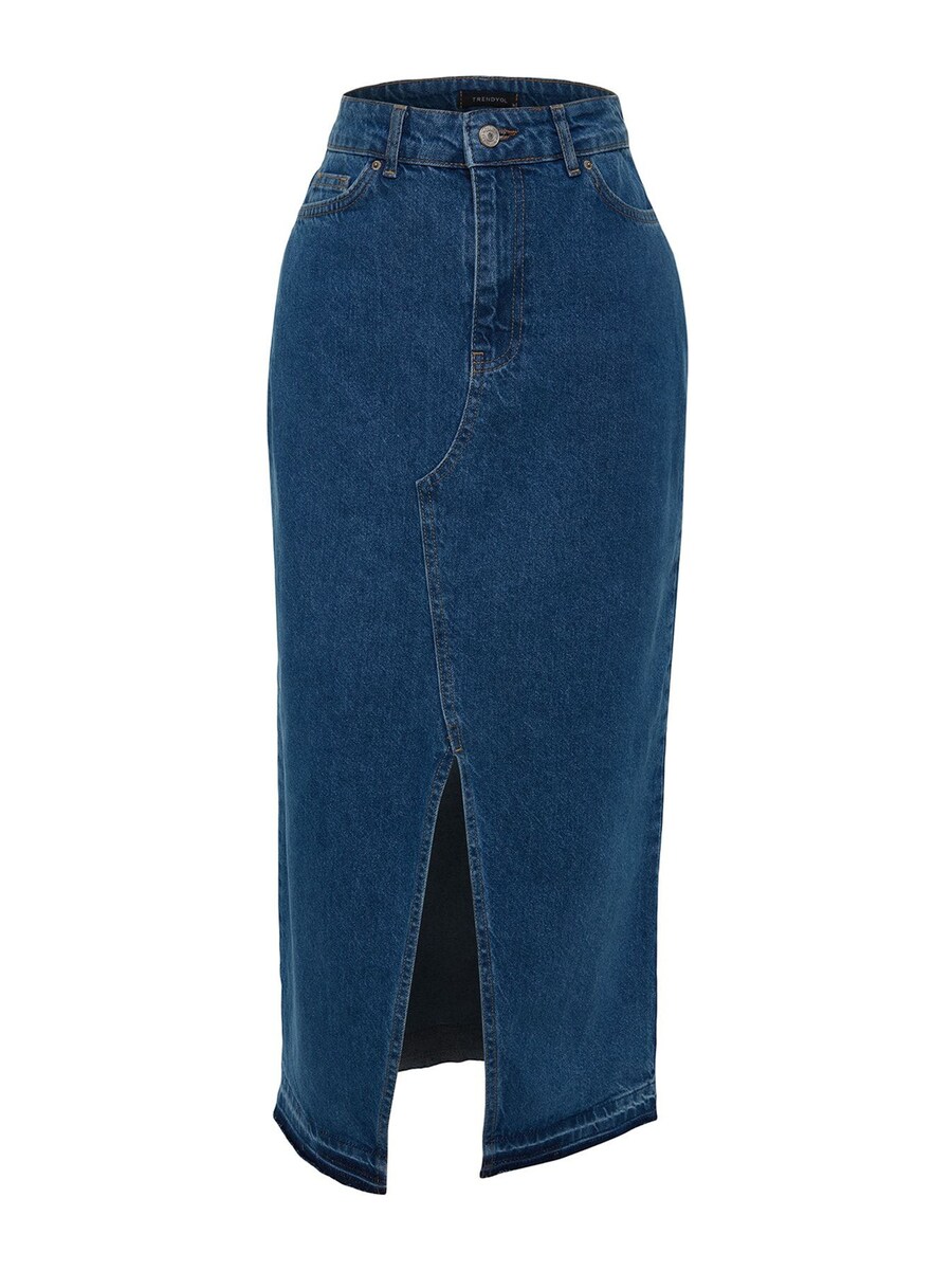 

Макси юбка Trendyol, Blue denim
