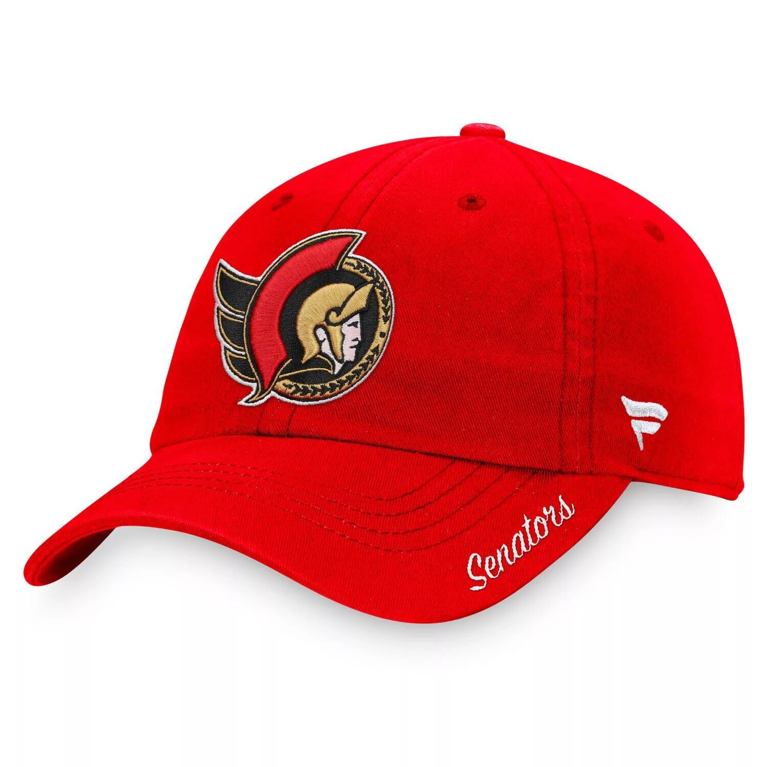 

Женская красная регулируемая кепка с фирменным логотипом Fanatics Ottawa Senators Primary Fanatics