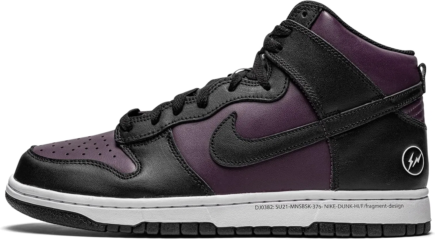 Мужские баскетбольные кроссовки Nike Dunk Hi Retro, Burgundy Black White