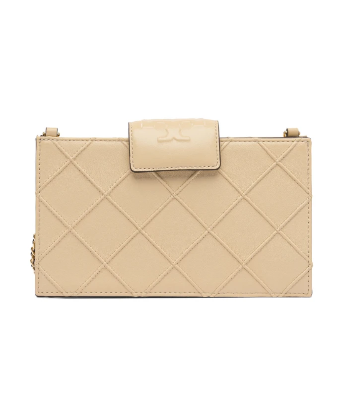 

Бежевая мини-сумочка на цепочке, аксессуары Tory Burch, бежевый