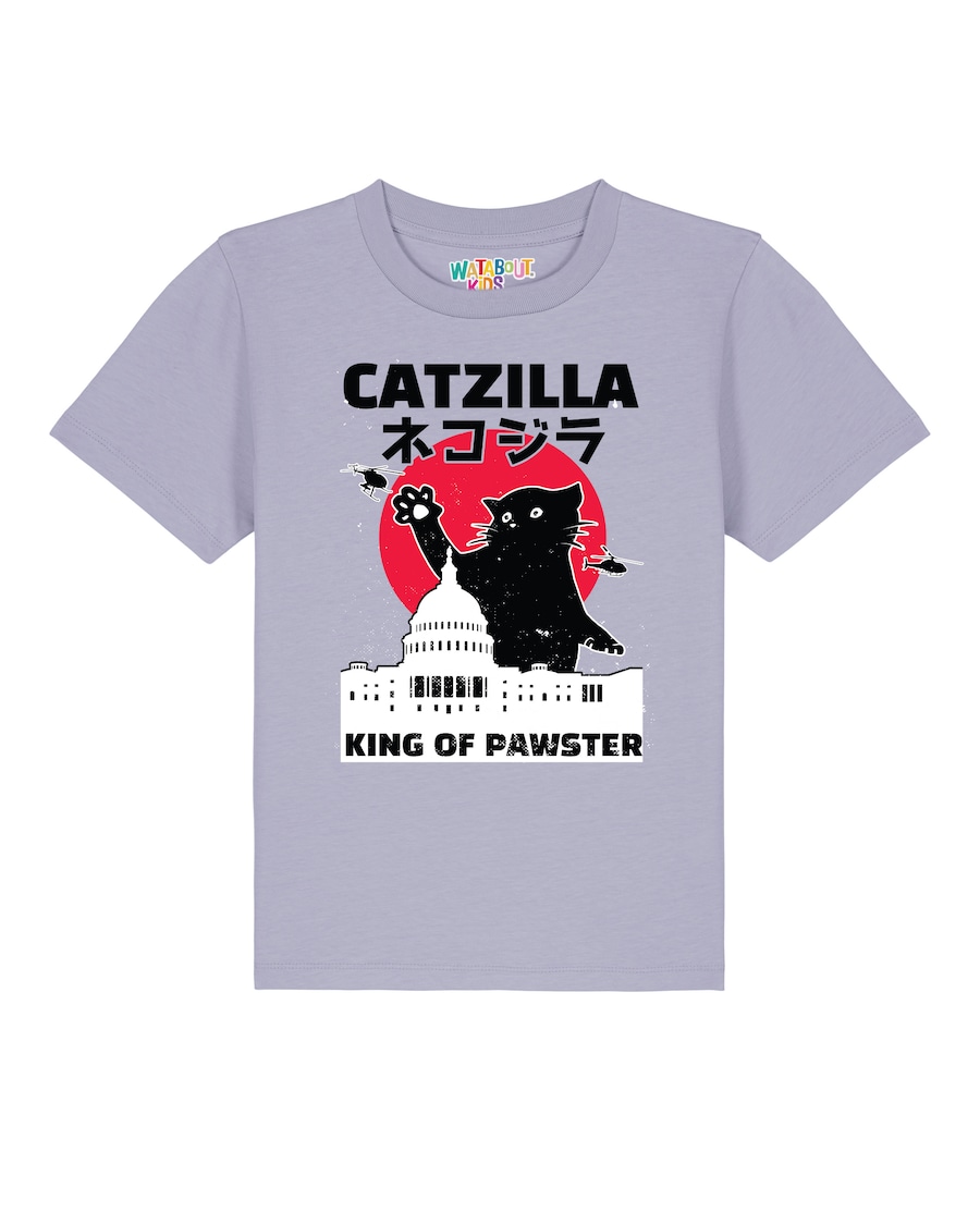 Рубашка watabout.kids Catzilla, сиреневый