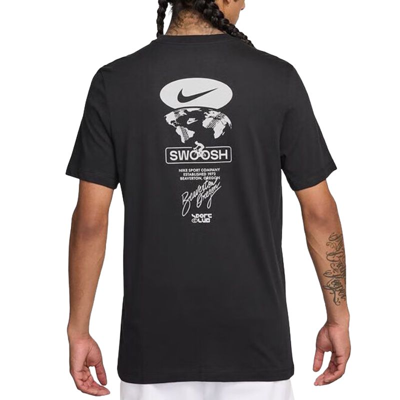 Nike Футболка Swoosh SS25 мужская black — фото 4
