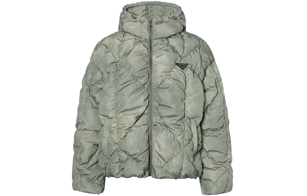 

Пуховик унисекс серо-зеленый ROCAWEAR