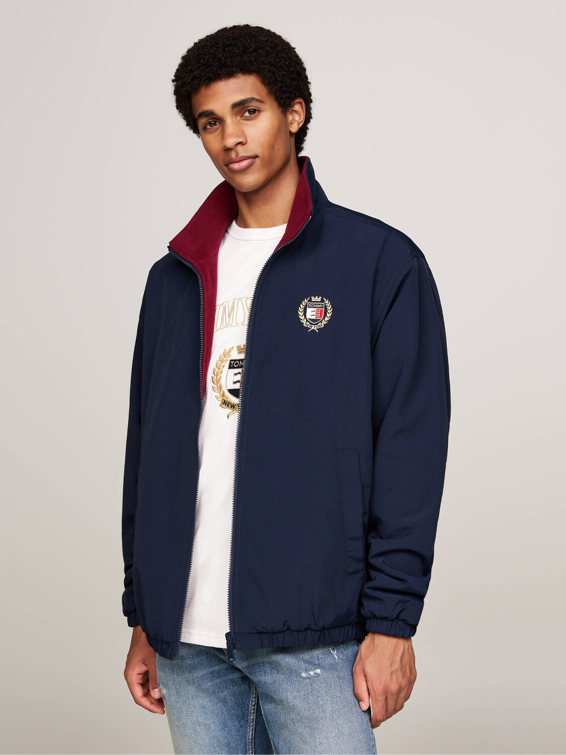 

Куртка Tommy Jeans Loose fit, темно-синий