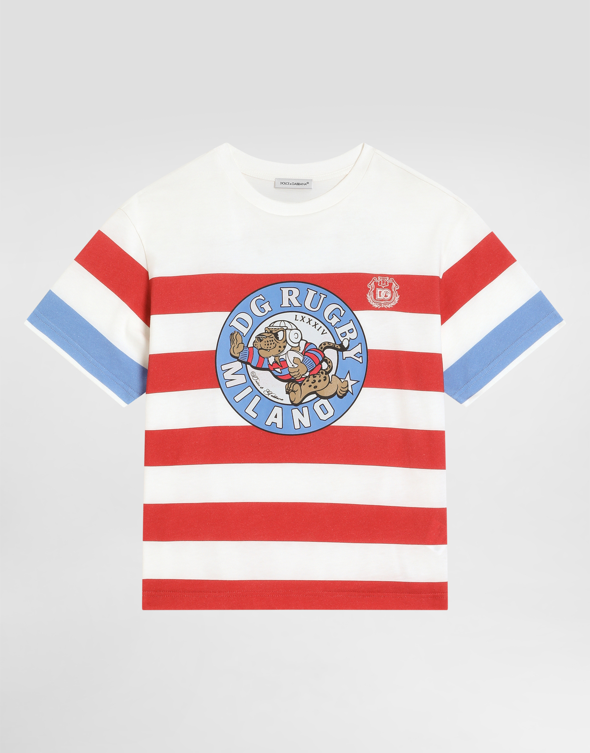 

Футболка из джерси с милитари-принтом DOLCE & GABBANA, мультиколор