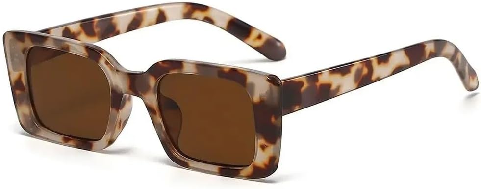 

Винтажные пляжные дорожные солнцезащитные очки с градиентным рисунком, женские, прямоугольные, с леопардовым принтом, мужские, квадратные, с роскошными линзами GHVWYX, C8