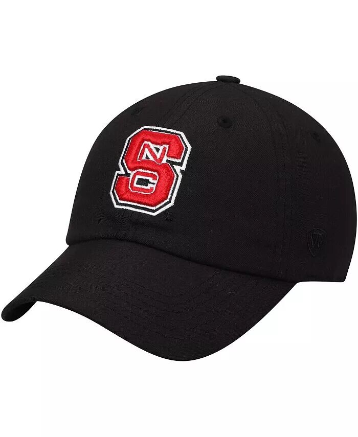 

Мужская черная регулируемая шляпа с логотипом NC State Wolfpack Primary Top Of The World, черный