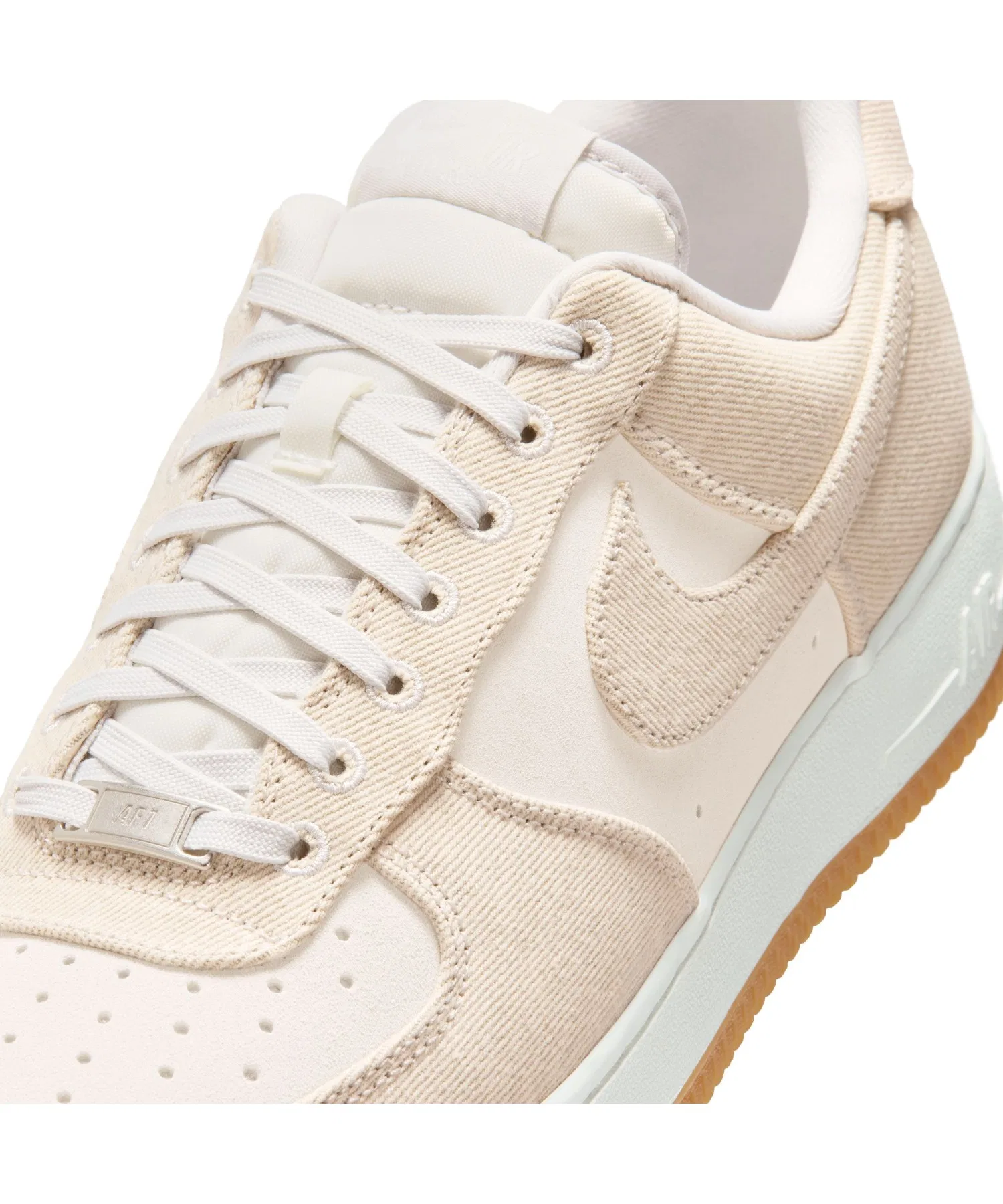 Мужские кроссовки NIKE AIR FORCE 1 '07 LV8 DENIM бежевые — фото 4