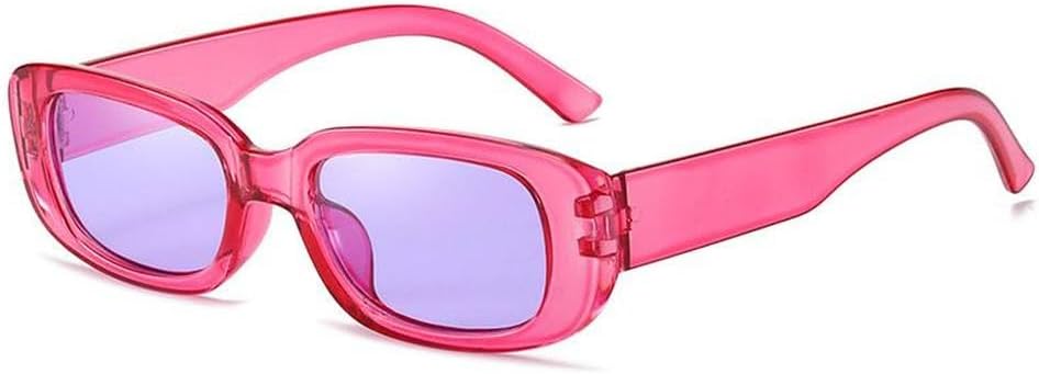 

Маленькие солнцезащитные очки для женщин и мужчин, модные винтажные хип-хоп, зеленые солнцезащитные очки, женские очки с защитой от УФ-излучения UV400 HYYZZC, C15 Rose Pruple