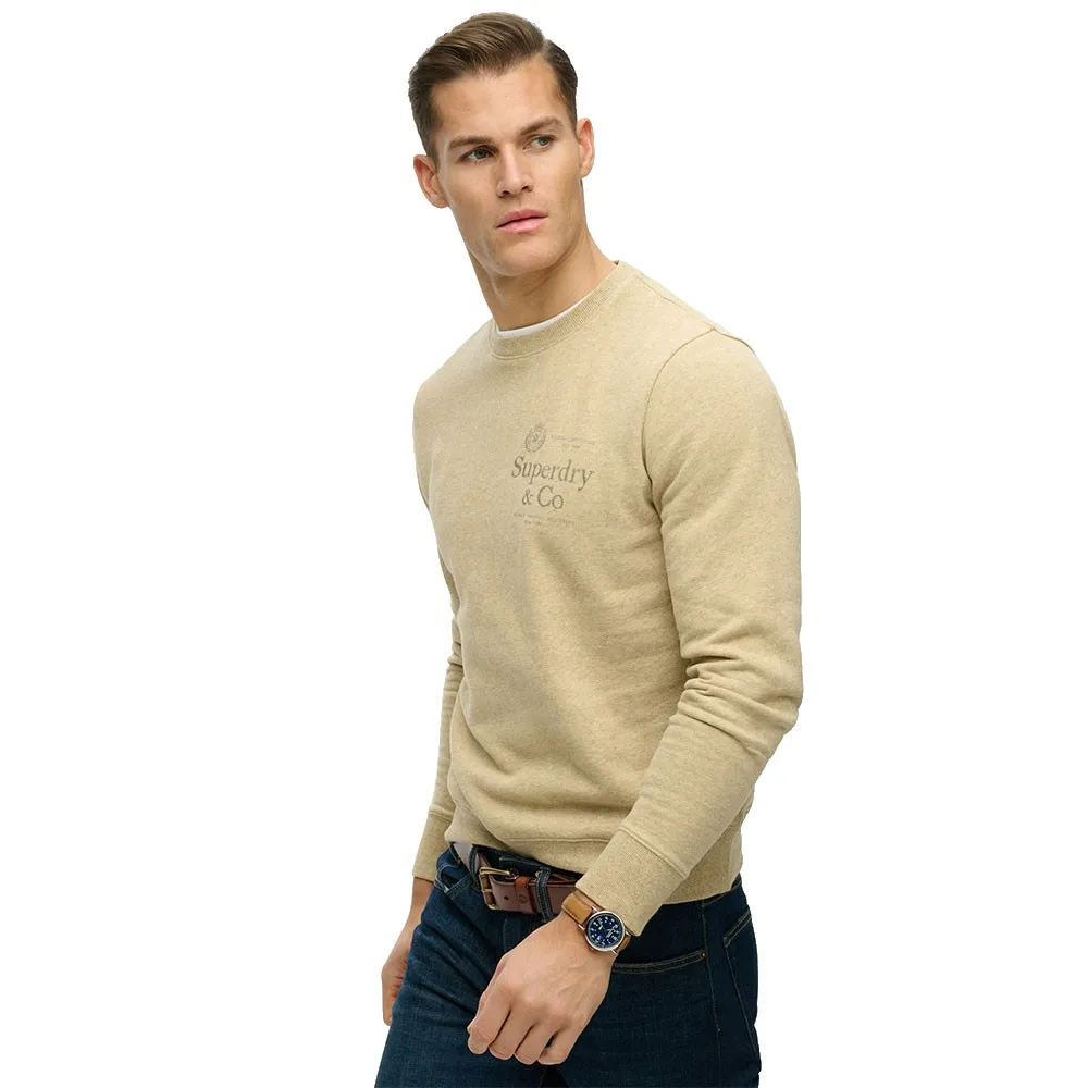 Толстовка свободного кроя Superdry 1954 Company, бежевый — фото 3