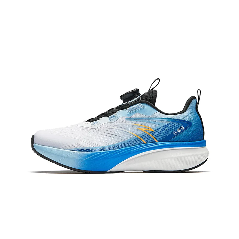 Детские кроссовки Hail Wave 3.0 Fabric Rebound Breathable Lightweight Cushioning Low top Antakids, Anta White/Waterfall Blue/Sky Blue