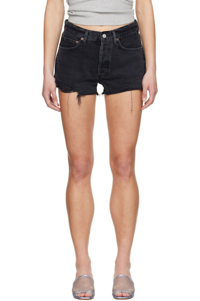 

Черные джинсовые шорты Parker Vintage Cut Off AGOLDE