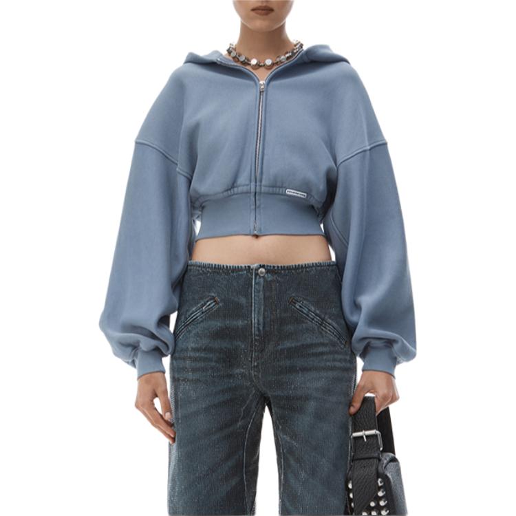 Alexander Wang Свитшот FW24 Women's Washed Vintage Blue