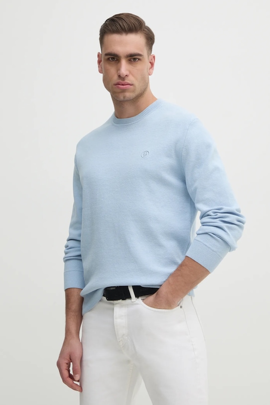 

Хлопковый свитер Boss, синий