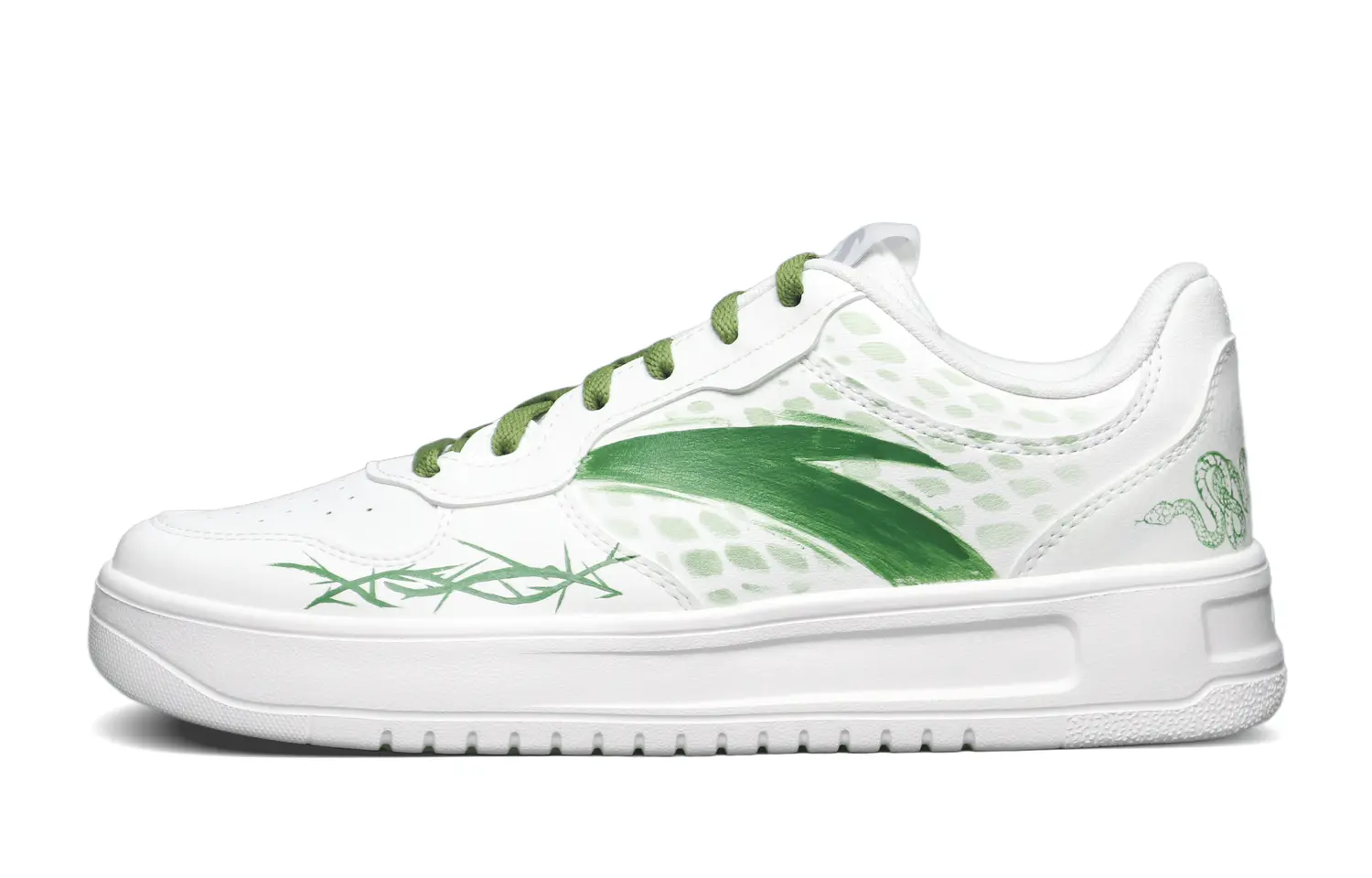 

ANTA Кроссовки Life Collection с противоскользящей подошвой и амортизацией, мужские, бело-зеленые, цвет White Green