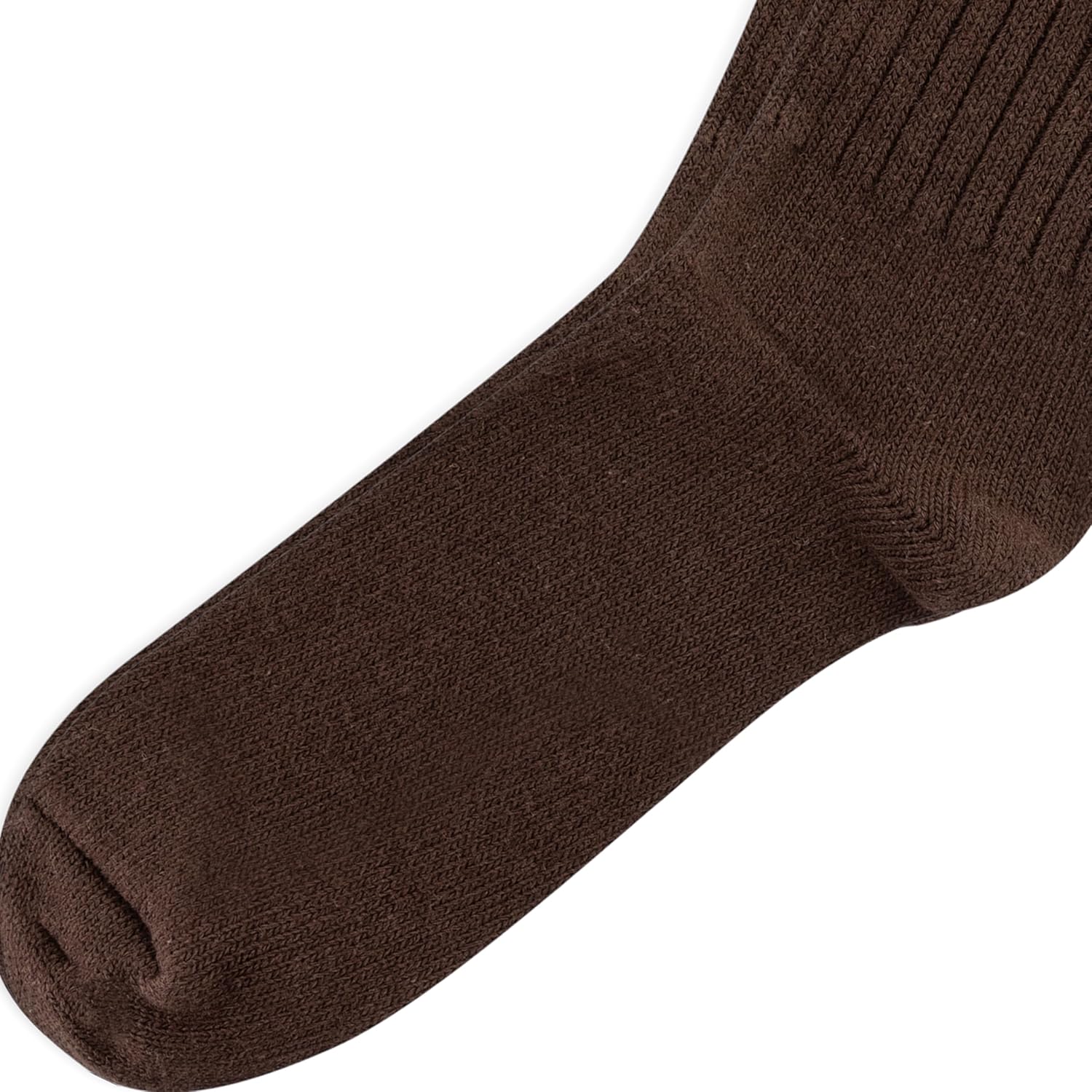 POLO RALPH LAUREN мужские хлопковые ребристые носки, Dark Brown — фото 3
