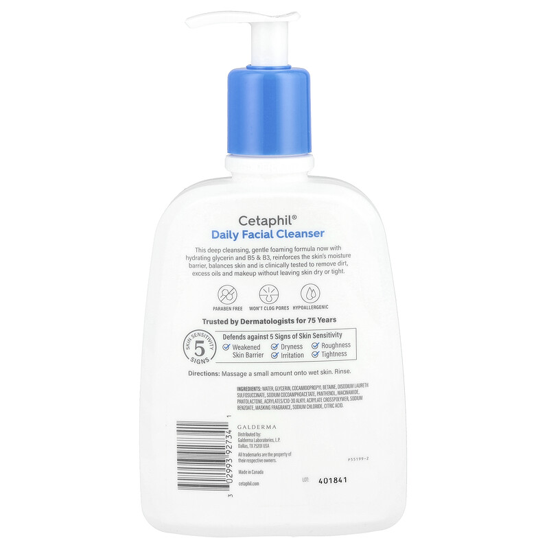 Крем для лица Cetaphil — Ежедневное очищающее средство для лица, 473 мл — фото 2