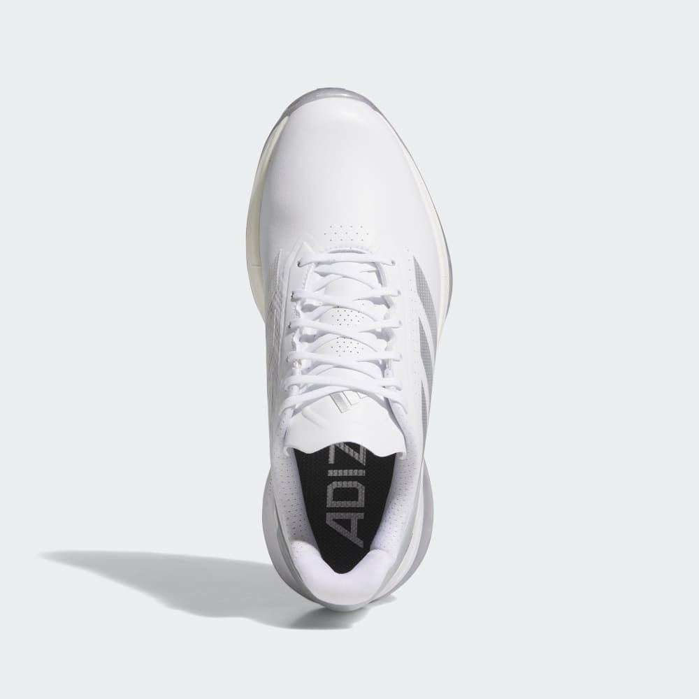 Кроссовки Adidas Adizero ZG Spikeless Golf Shoes, цвет Cloud White/Silver Metallic/Grey Two — фото 2