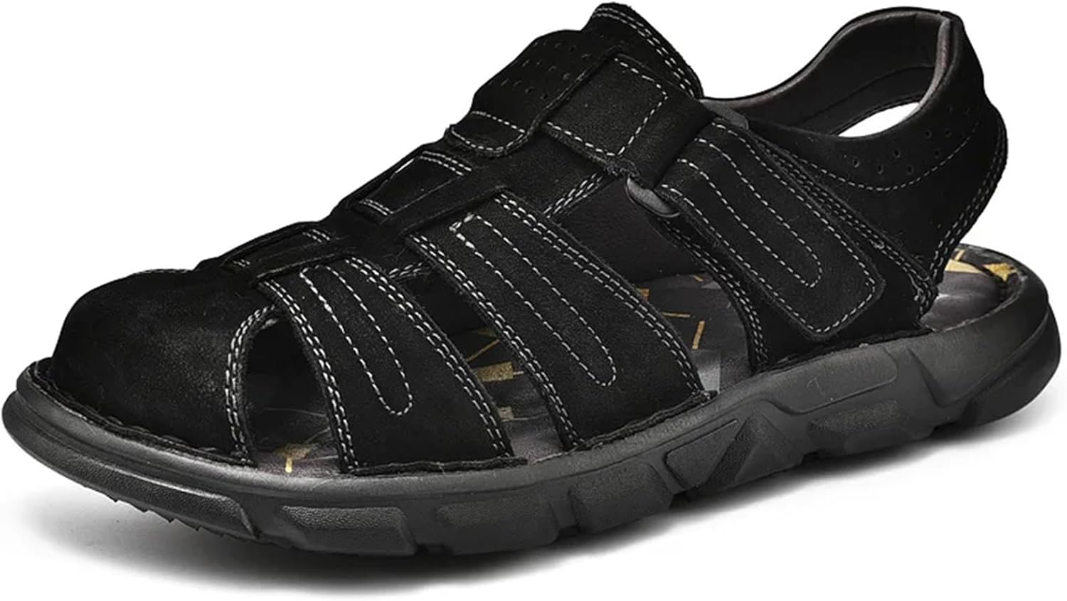 

Мужская легкая обувь, удобные пляжные сандалии, повседневные туфли, кроссовки Generic, черный