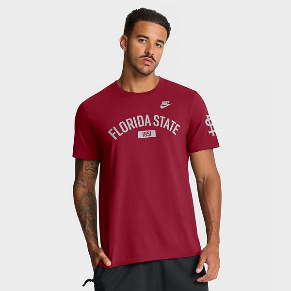 

Мужская футболка garnet florida state seminoles legacy arch Nike