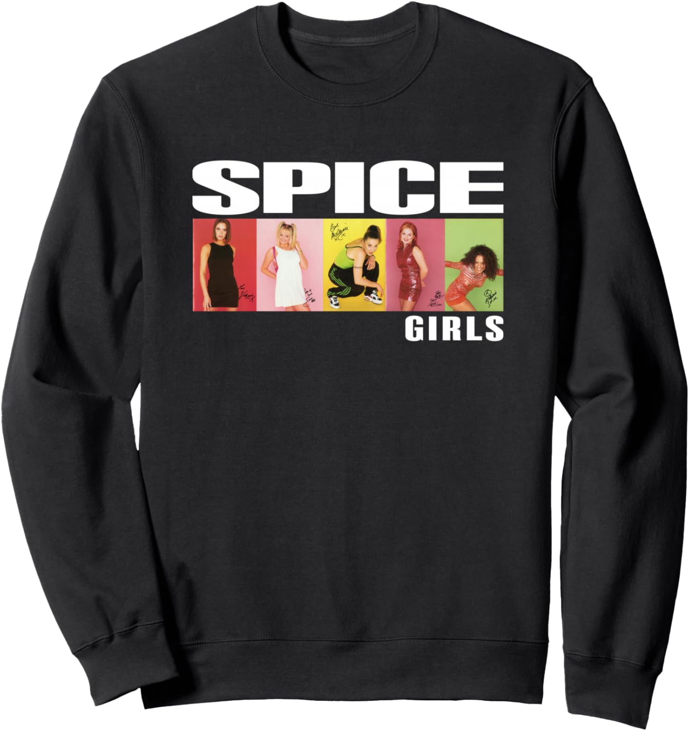 

Официальная толстовка Spice Girls с фотоблоком, черная, Черный, Официальная толстовка Spice Girls с фотоблоком, черная