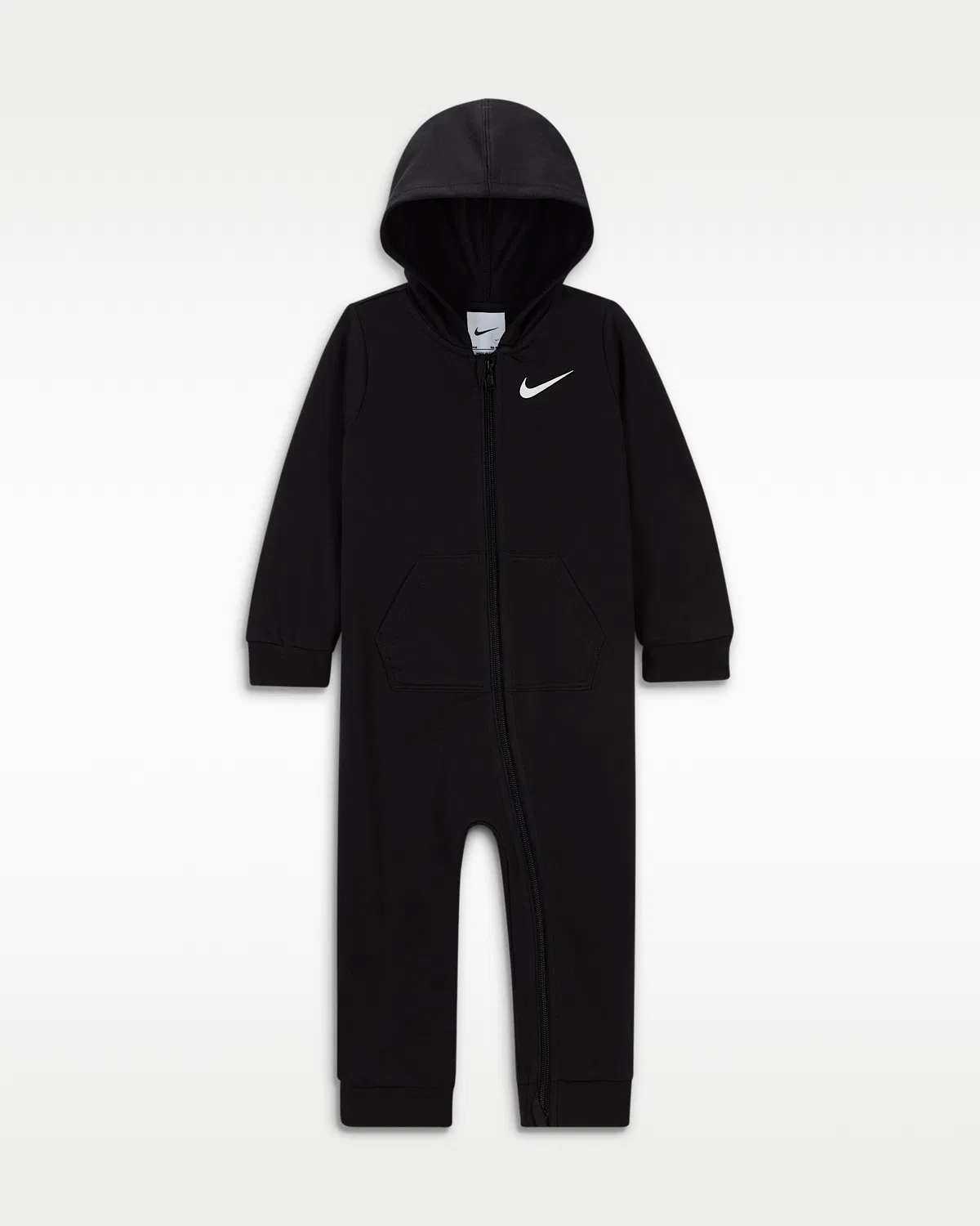 Baby (12-24M) Hooded Coverall Nike Baby Essentials, Black