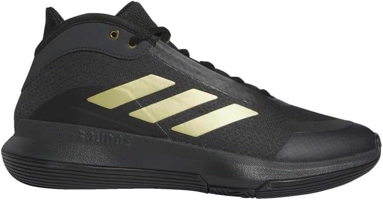Кроссовки Adidas Bounce Legends унисекс для взрослых, черный/золотой — фото 2
