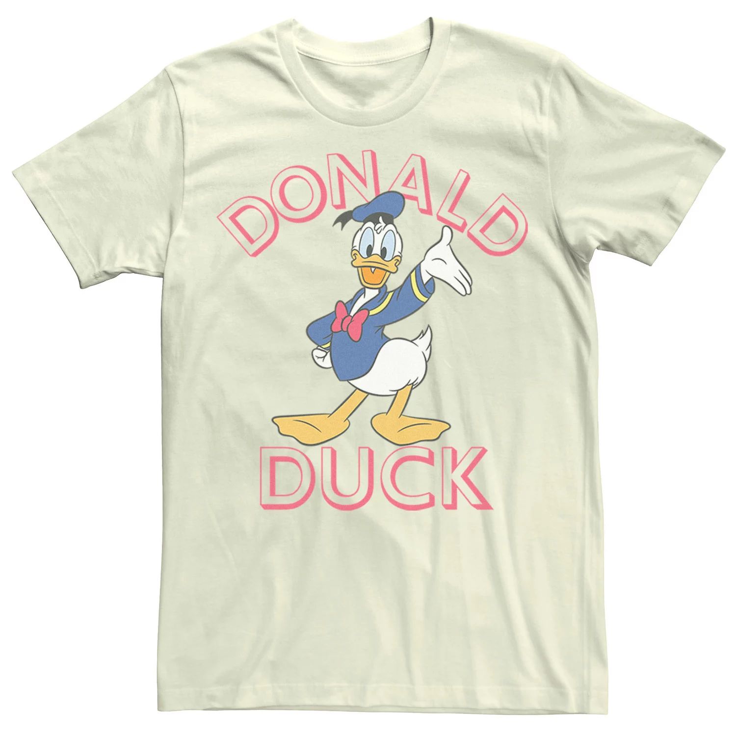 

Мужская футболка с логотипом Donald Duck Happy Wave Portrait Disney