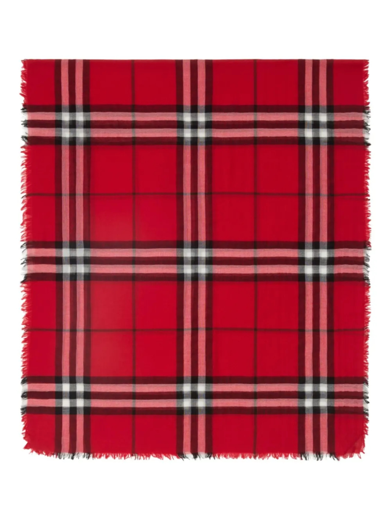 

Шерстяной шарф Burberry, красный