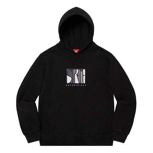 

Толстовка enterprises hooded sweatshirt 'black white' Supreme, черный