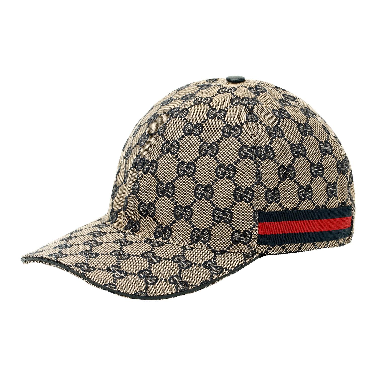 

GUCCI Оригинальная бейсболка GG из холста с сетчатой отделкой, Beige/Blue