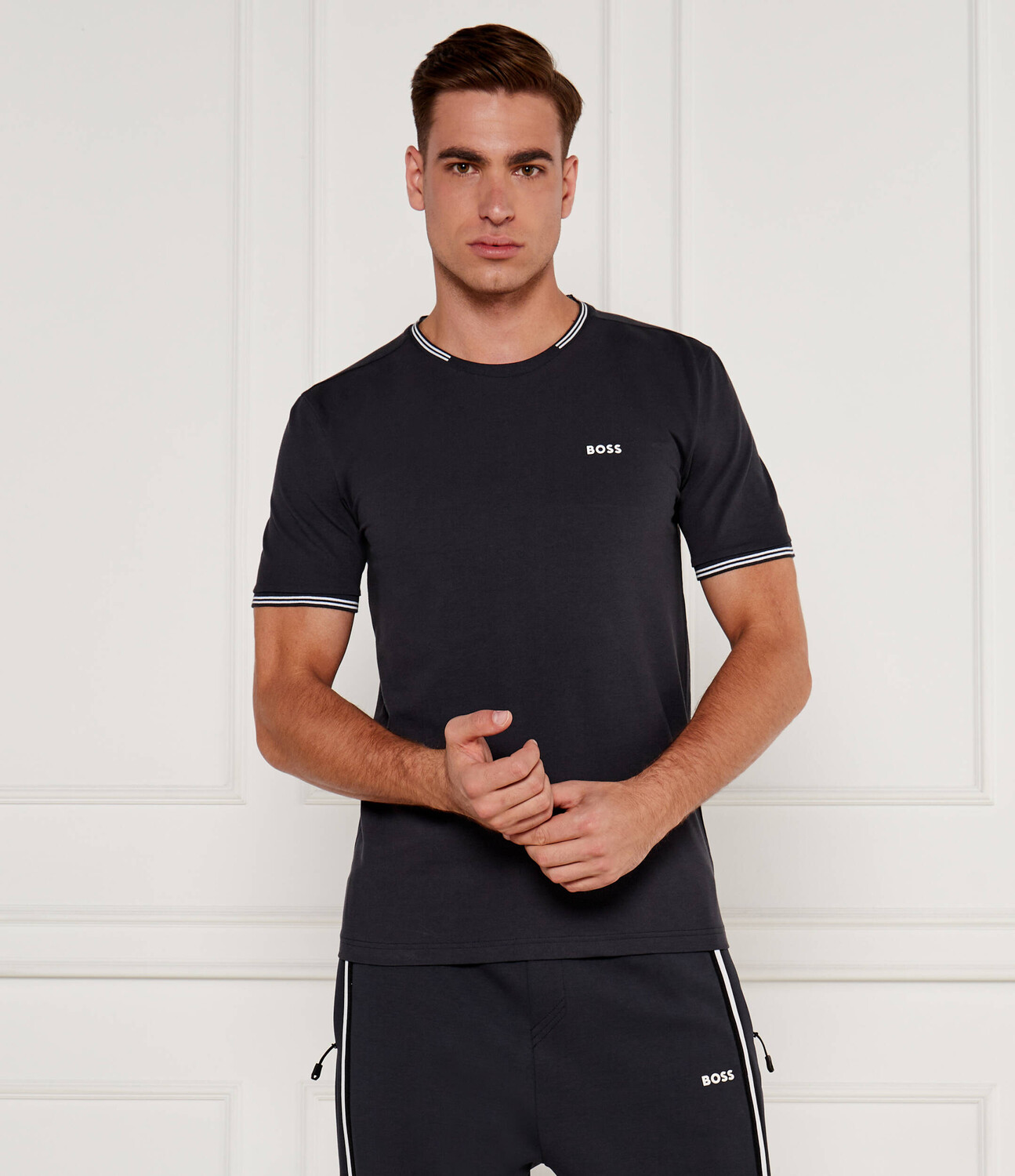 

Футболка BOSS GREEN Taul Regular Fit stretch, темно-синий
