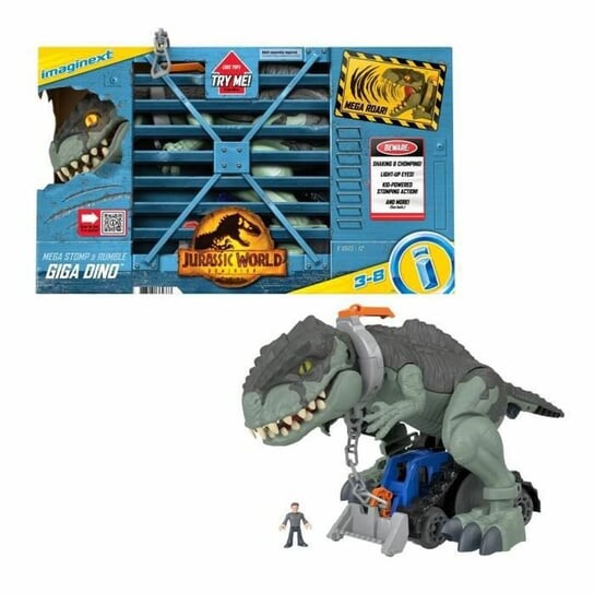 

Фигурка Fisher Price MEGA DINO TERROR Modern, 6 предметов, 45 см Inny producent