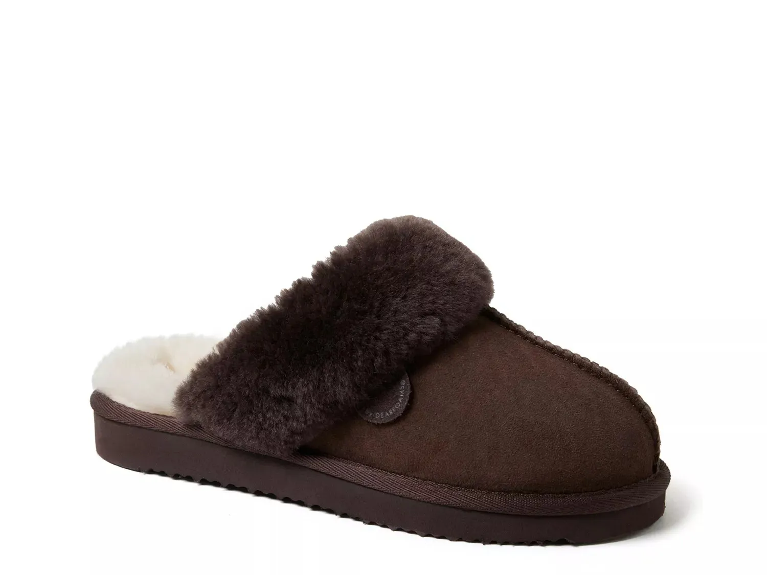 Тапочки Fireside by Dearfoams Sydney Scuff Slipper — женские, светло-коричневые