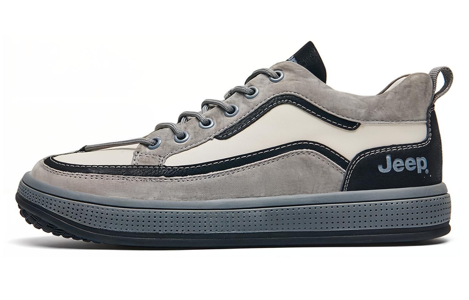 

Кроссовки Jeep Skateboarding Shoes Men Low-top Gray, серый
