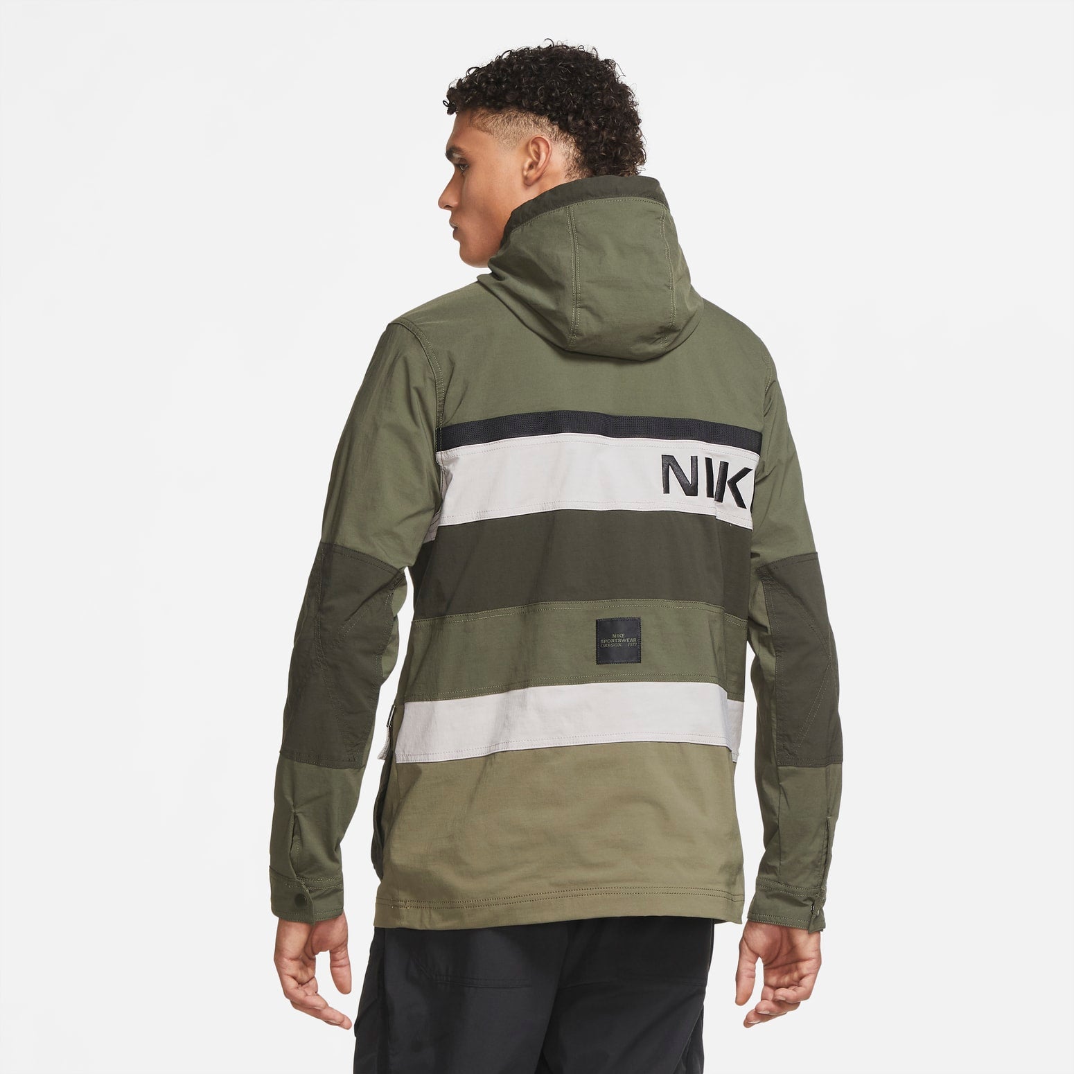 Куртка Nike Hype Hike Jacket 'Green Black' — фото 2