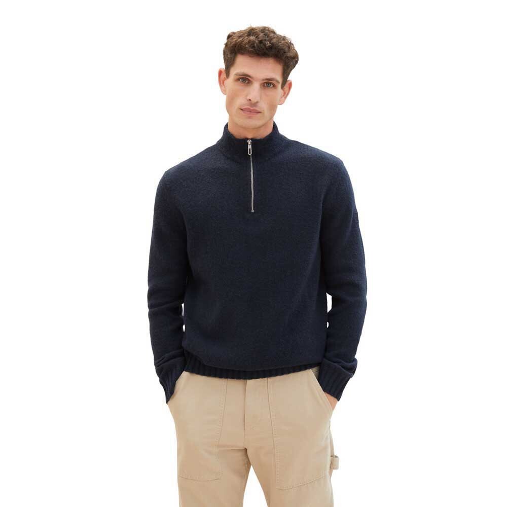 

Свитер Tom Tailor 1038253 Cosy Knitted Troyer Half Zip, синий