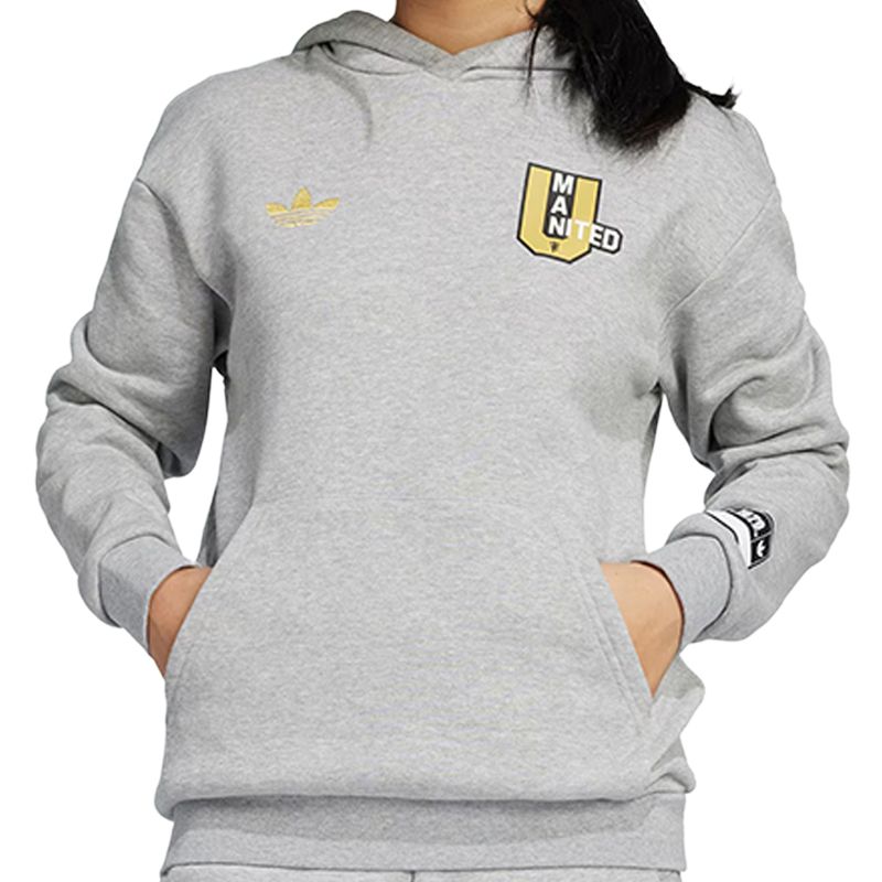 Толстовка manchester united gray для детей 3-7 лет Adidas Originals, серый — фото 3