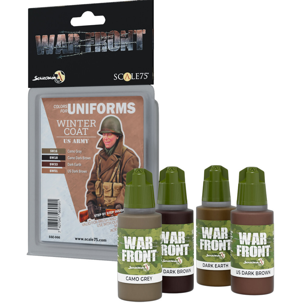 

Аксессуары Scale 75 USA War Front Paint Set: Colors for Uniforms - Winter Coat US Army