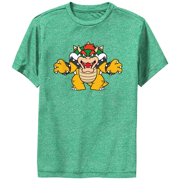 

Футболка с принтом Bowser из Super Mario для мальчиков 8-20 лет Licensed Character, цвет kelly heather