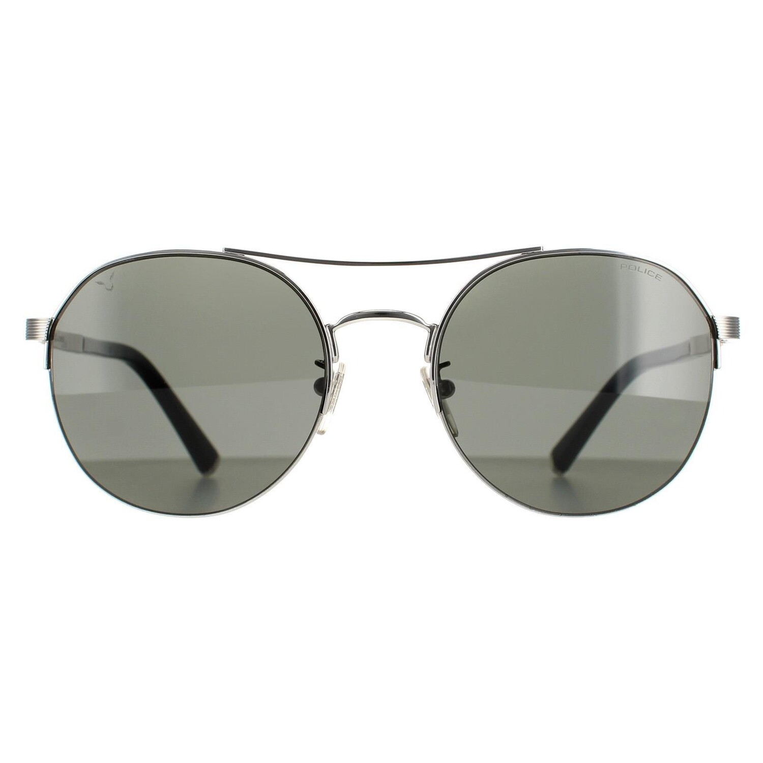 

Aviator Shiny Full Palladium Smoke Grey SPLA24 Lewis 03 Police, серебро