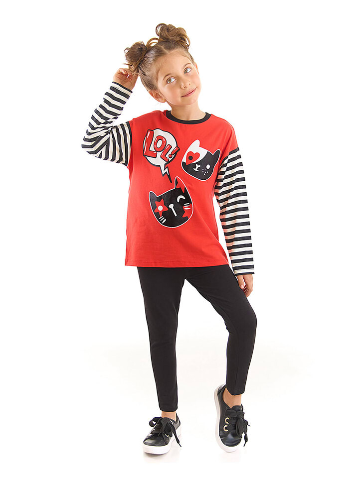 

Леггинсы Denokids, цвет rot/schwarz