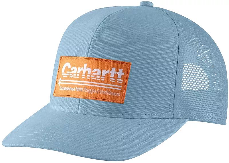 

Carhartt Мужская парусиновая кепка с сетчатой ​​спинкой для улицы и нашивками