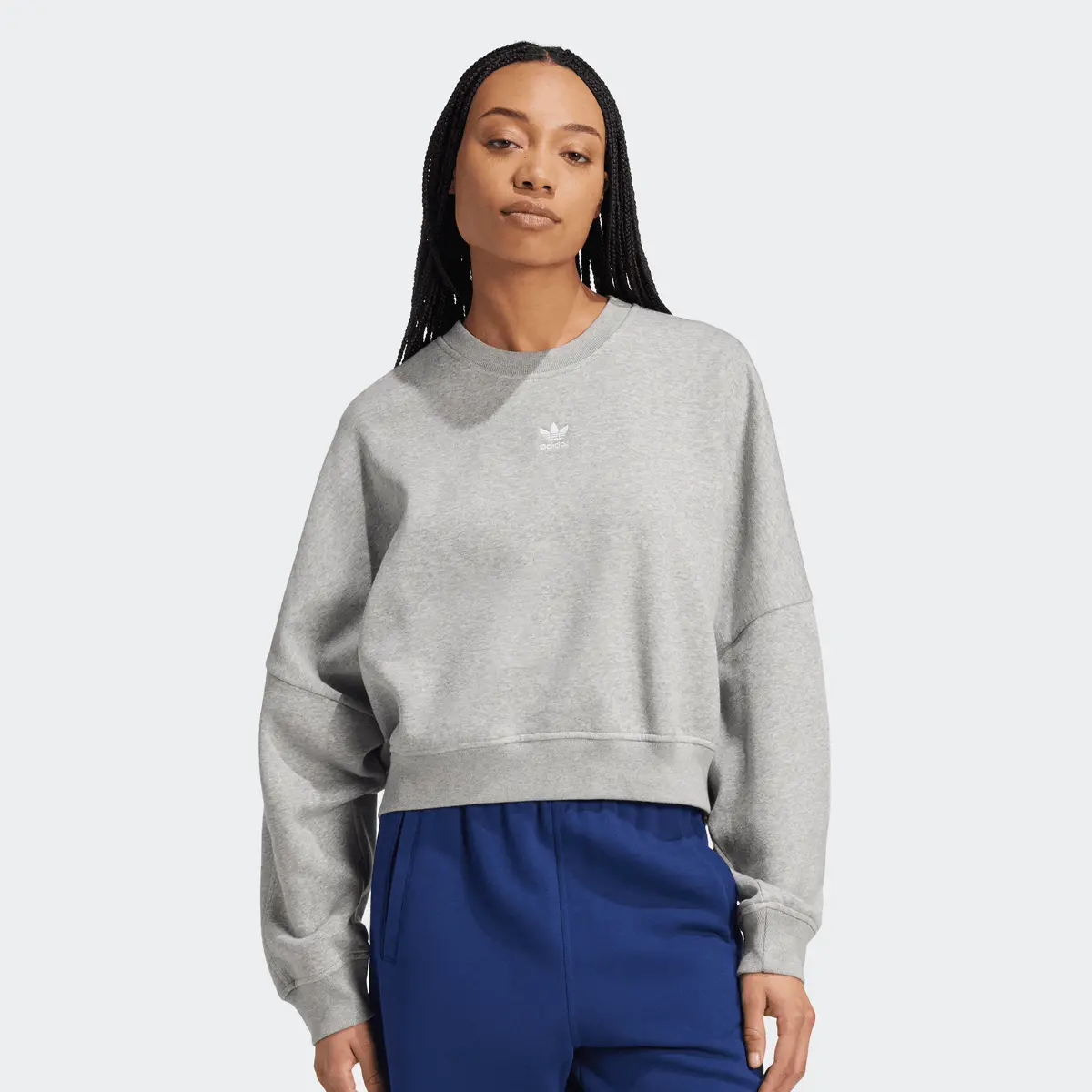 

Толстовка adidas Originals Essential Crew Fleece, серый