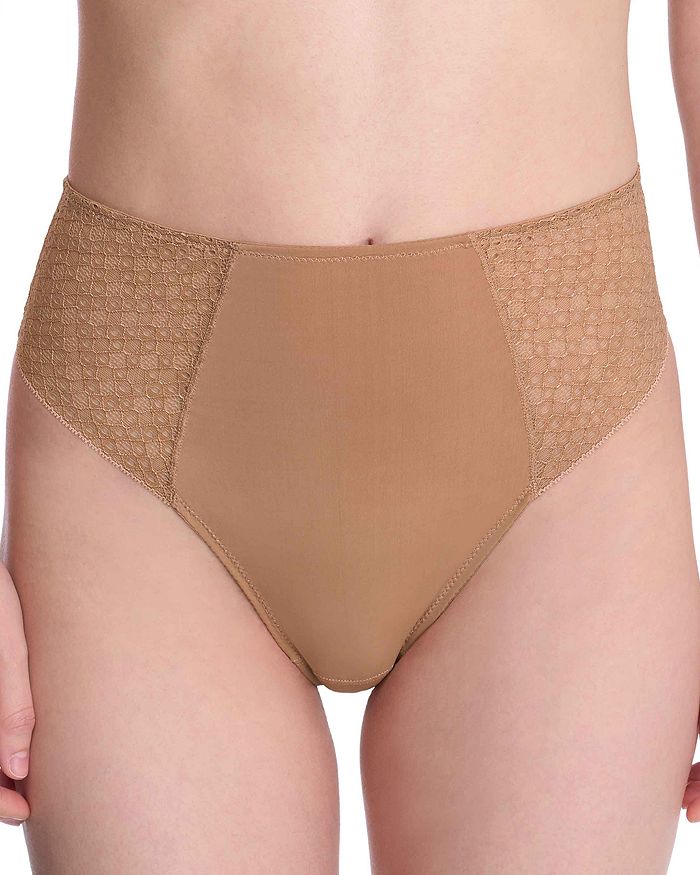 

Гармония Тонг Трусики с Высокой Посадкой Natori, коричневый/бежевый