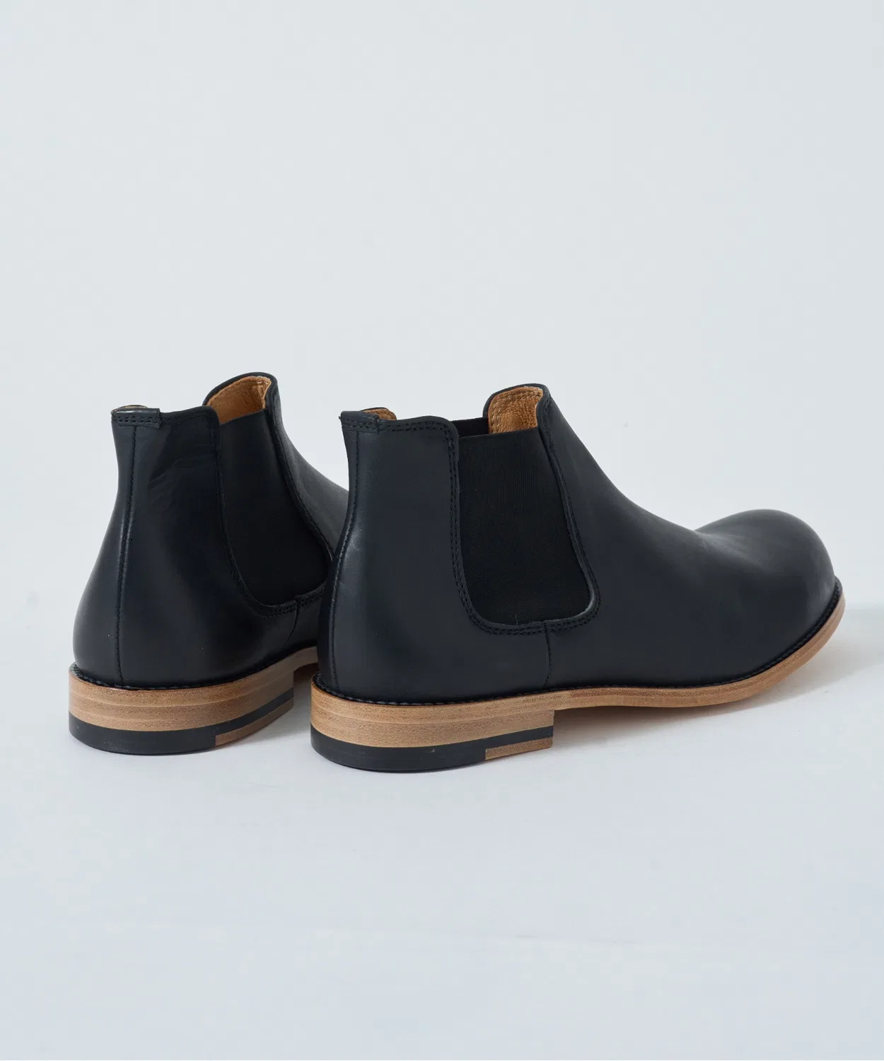 Сапоги челси PADRONE SIDE GORE BOOTS из кожи, 40-43 размера, черные — фото 4