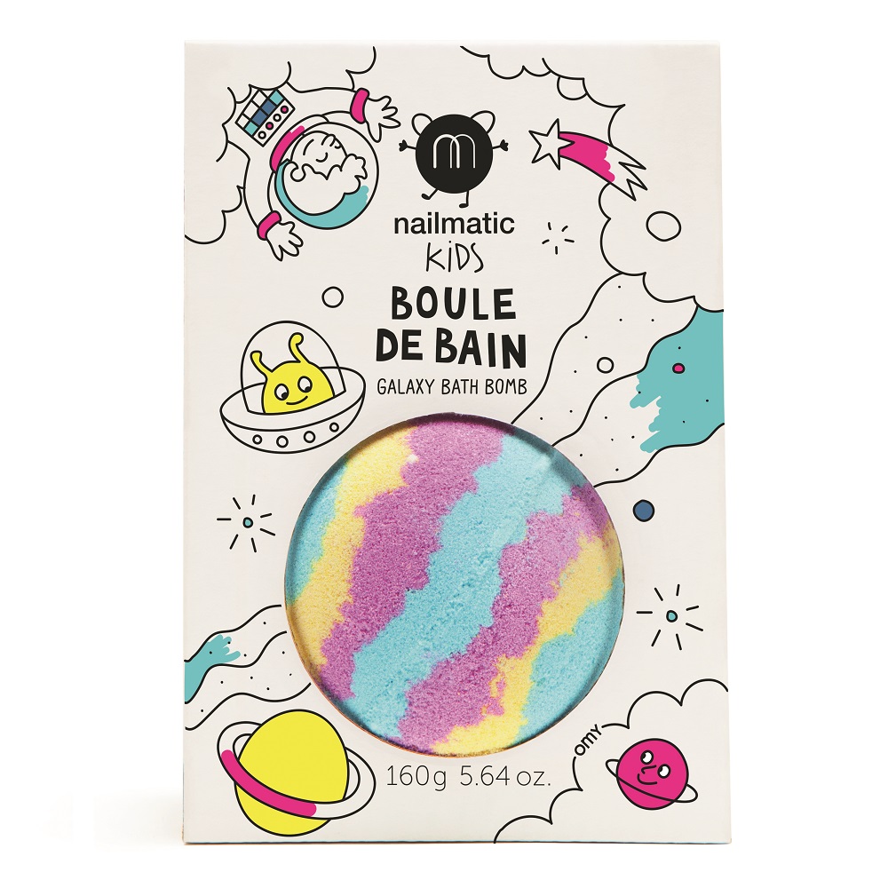 

Пена для ванны для детей galaxy bath bomb galaxy Nailmatic Kids, вес 160 гр.