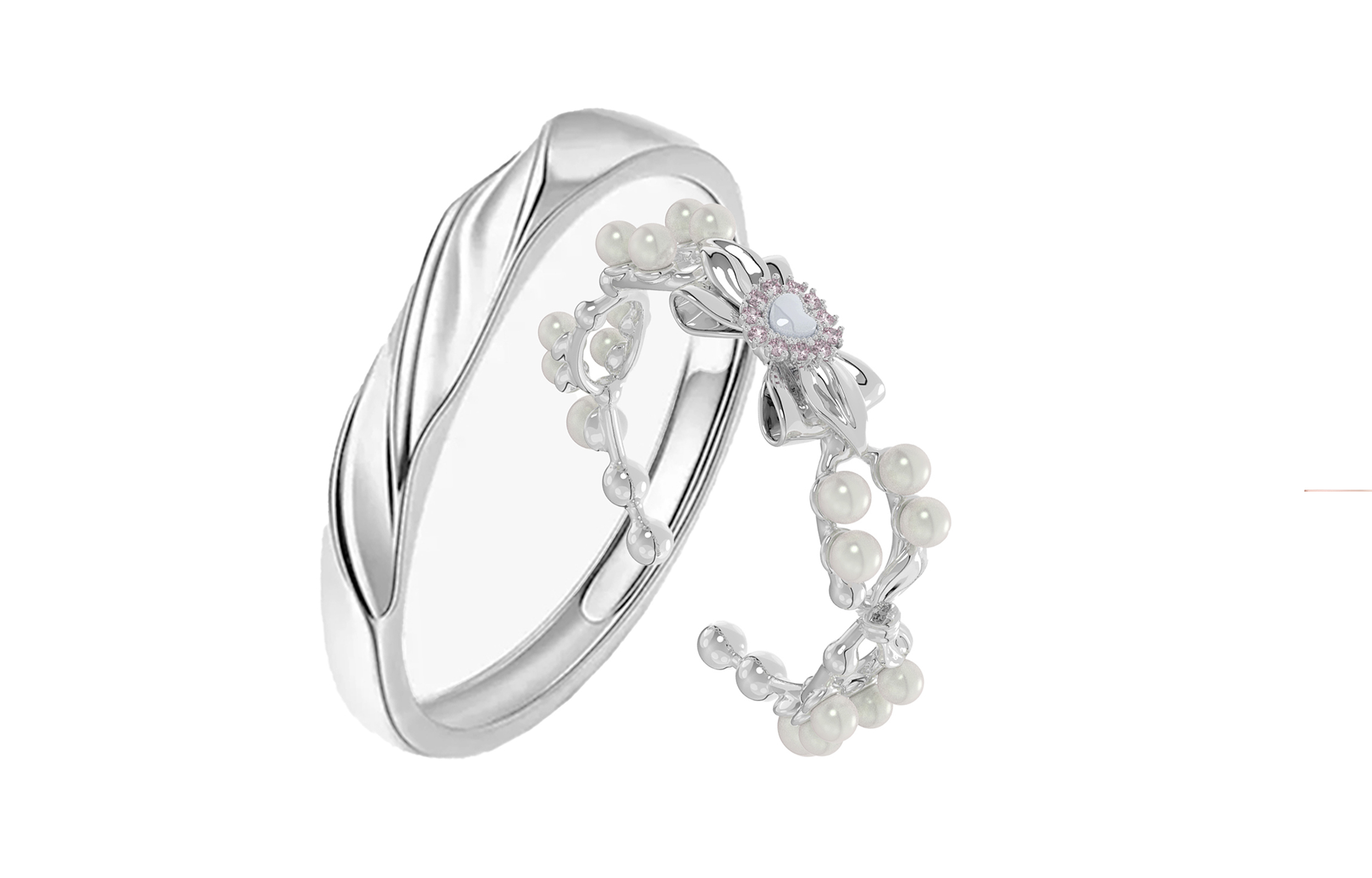 

Медный сплав кольцо для женщин KOOKISS, Couple Ring + "Careful Thoughts Of Love" Gift Box