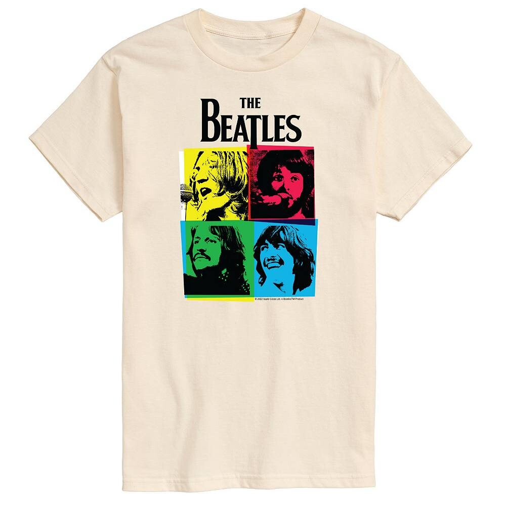 

Мужская футболка с рисунком The Beatles Licensed Character, бежевый