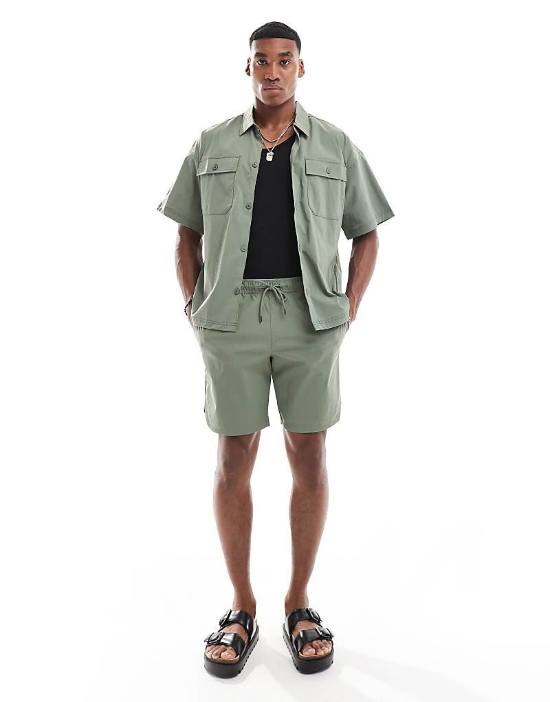 

Jack & Jones – Нейлоновые шорты цвета хаки, часть комплекта